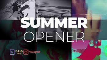 Mosaic Vlog Summer Slideshow Opener-27162745