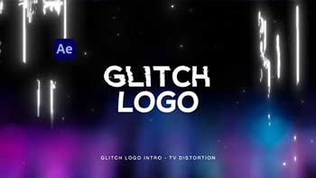 Glitch Logo Intro TV Distortion-35885332