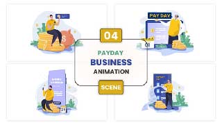 Payday Business Animation Scene-53222921