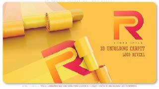 3D Carpet Unfolding Logo Reveal-53264330
