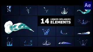 Liquid Splashes Elements After Effects-53362934