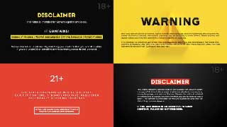 Caution Clips Editable Disclaimer Video Templates-53387076