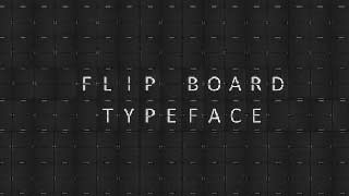 Flip Board Typeface-53402600