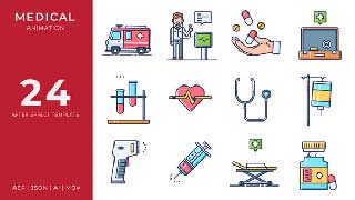 Medical Animated Icons After Effects-53518803