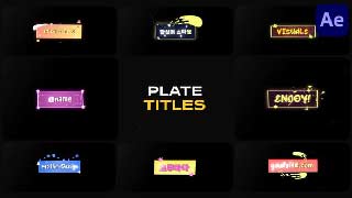 Plate Lower Thirds for After Effects-53600870