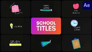 School Titles for After Effects-53629949