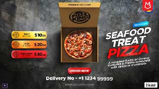 Pizza Menu Promotion Box Mockup-53654846
