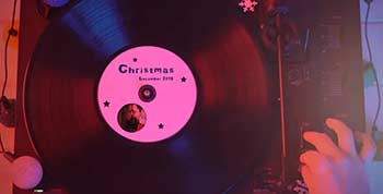 Merry Christmas Film Projector-18845423