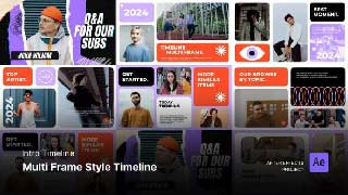 Intro Opening-Timeline-Multi Frame Style After Effects Project Files-53998614