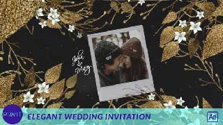 Elegant Floral Wedding Invitation-54031507
