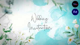 Watercolor Wedding Invitation Slideshow 2 0-54033102