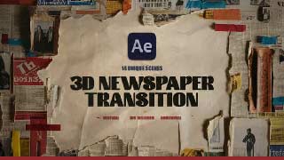 3D Newspaper Transition-54080110