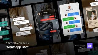 Social Media Reels-Whats App Chat After Effects Project Files-54086701
