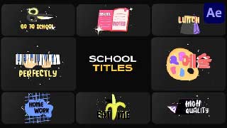 Sticker School Titles for After Effects-54100306