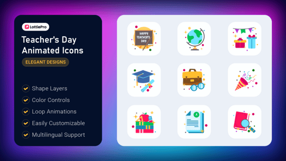 Teachers Day Animated Icons