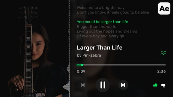 Music Players with Lyric and Visualizer Vol 2