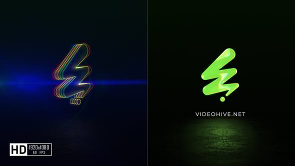 Glitch Logo Reveal