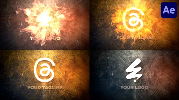 Fire Logo Reveal for After Effects