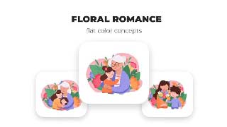 Mother’s love-Flat Design