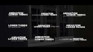 Simple Lower Thirds AE