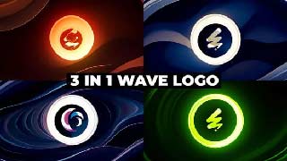 Hand Drawn Waves Logo Reveal
