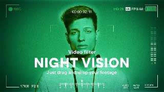 Night Vision Video Effect Template