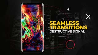 Vertical Destructive Signal Transitions After Effects