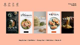 Fish Menu Instagram Stories