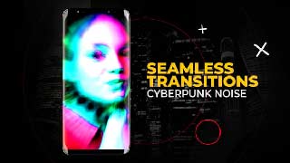 Vertical Cyberpunk Noise Transitions After Effects
