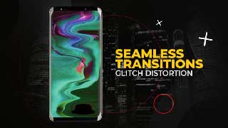 Vertical Glitch Distortion Transitions After Effects