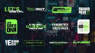 Digital Typography Titles Pack AE-54255652