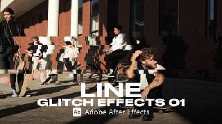 Line Glitch Effect 01 Ae