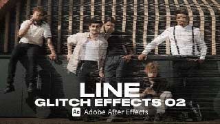 Line Glitch Effect 02 Ae
