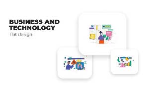 Business and Technology-Flat Design
