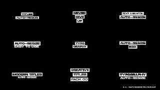 Auto-Resize Titles 1 0 After Effects