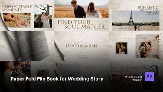Intro-Paper Fold Flip Book for Wedding Story Effects Project Files