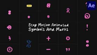 Stop Motion Animated Symbols And Marks After Effects-54337346