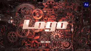 Industrial 3D Metal Logo Intro-54353383