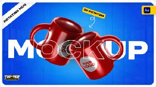 3D Rotating Mug Video Mockup-54359867
