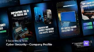 Social Media Reels-Cyber Security Company Dark Profile After Effects Project Files-54434645
