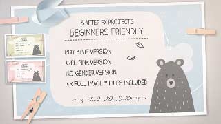 4k Photo Baby Album And Shower Invitation 3 Templates Boy Girl And No Gender Colors Versions-54533471