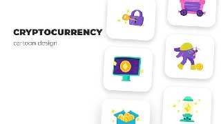 Cryptocurrency-Cartoon Design-54537980