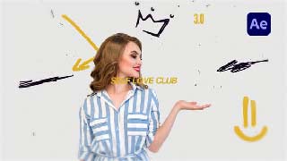 Grunge Doodles Art Intro-54552048