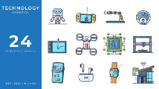 Technology Animated Icons After Effects-54589685