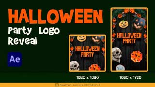 Halloween Party Logo Reveal For After Effects-54612849