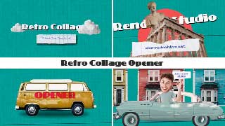 Retro Collage Opener-54616342