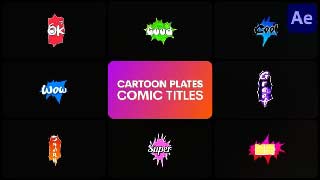 Cartoon Plates Comic Titles After Effects-54630683