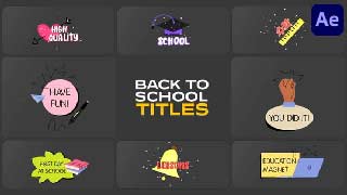 School Life Titles for After Effects-54630878