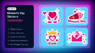 Womens Day Stickers-54653164