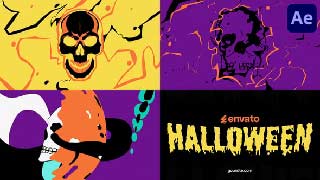 Halloween Skull Opener for After Effects-54669618